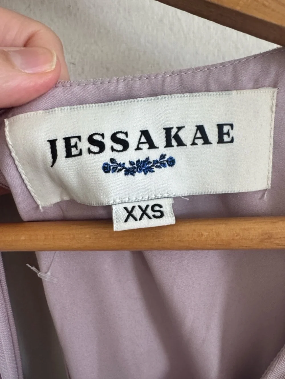 JessaKae Rapunzel lavender purple floral midi dress size XXS - Picture 9 of 10